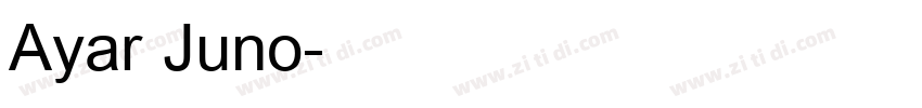 Ayar Juno字体转换